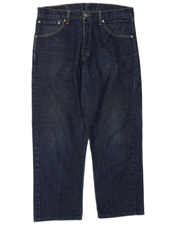 Levi's Herre 522 Straight Jeans W36 L27 Marineblå