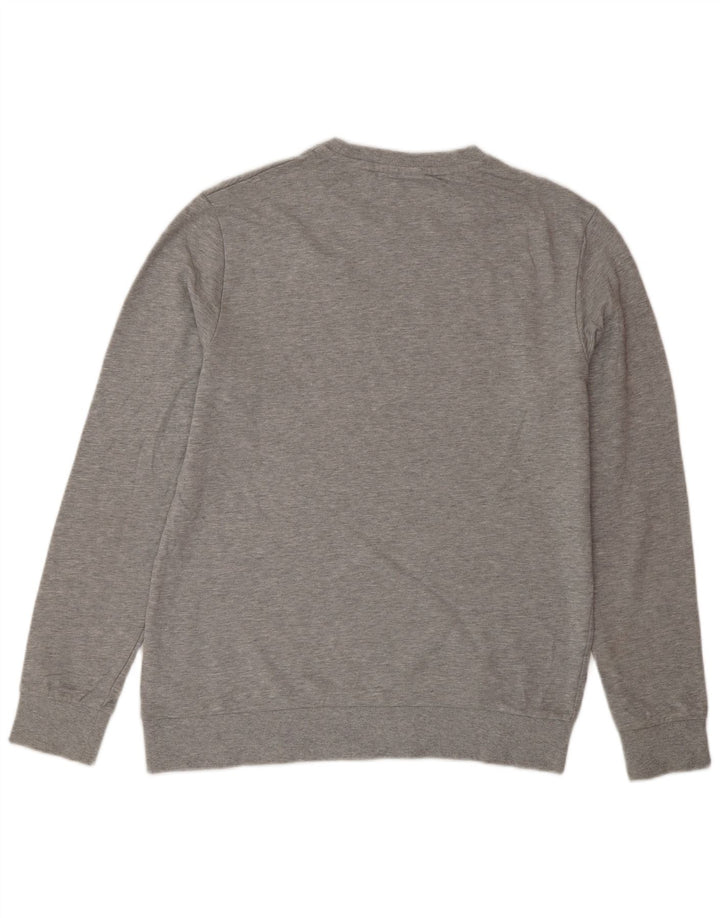 Jack & Jones Sweatshirt til mænd, stor grå flækket bomuld