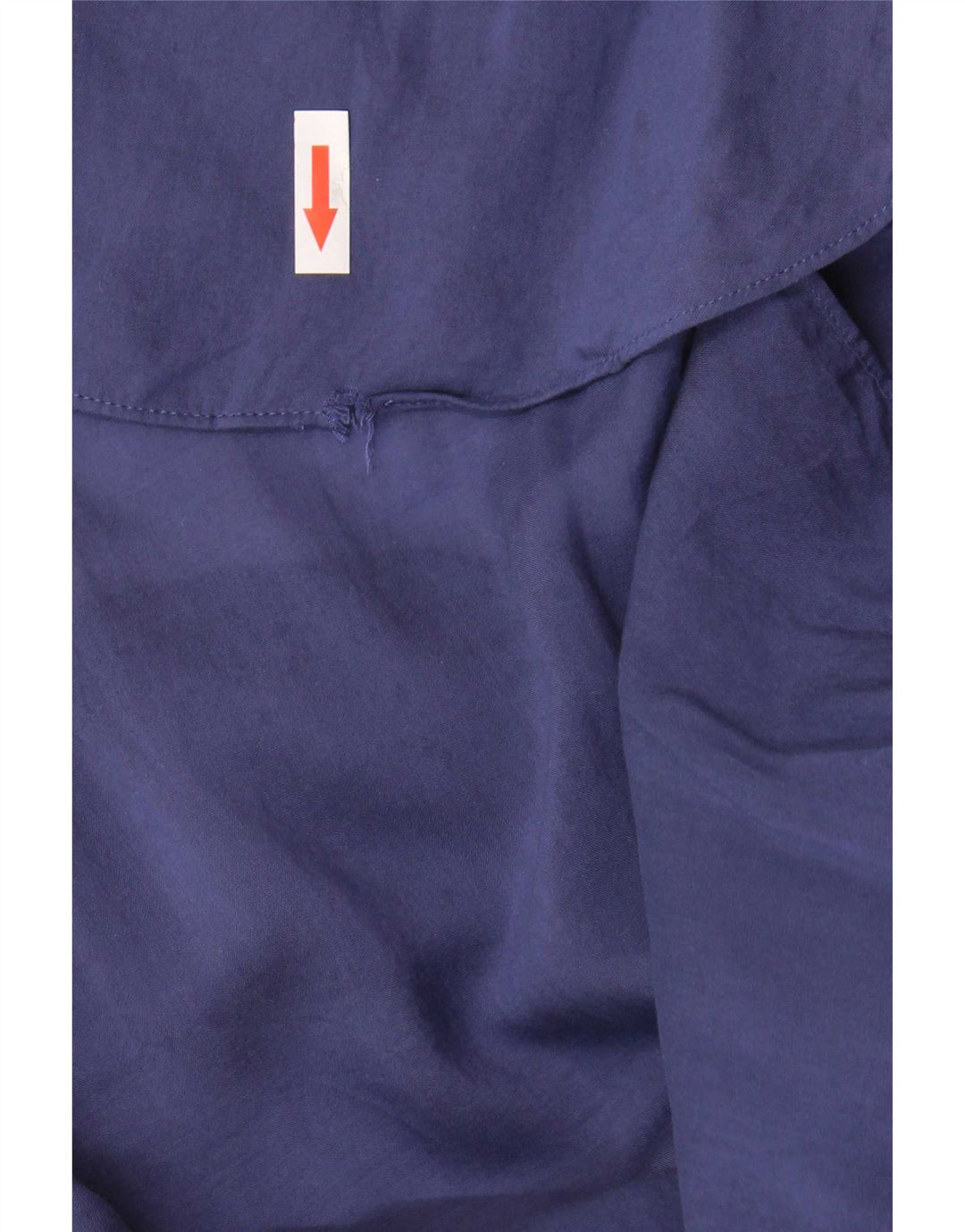 Massimo Dutti Womens Longline Oversized skjorte UK 10 Small Navy Blue Lyocell