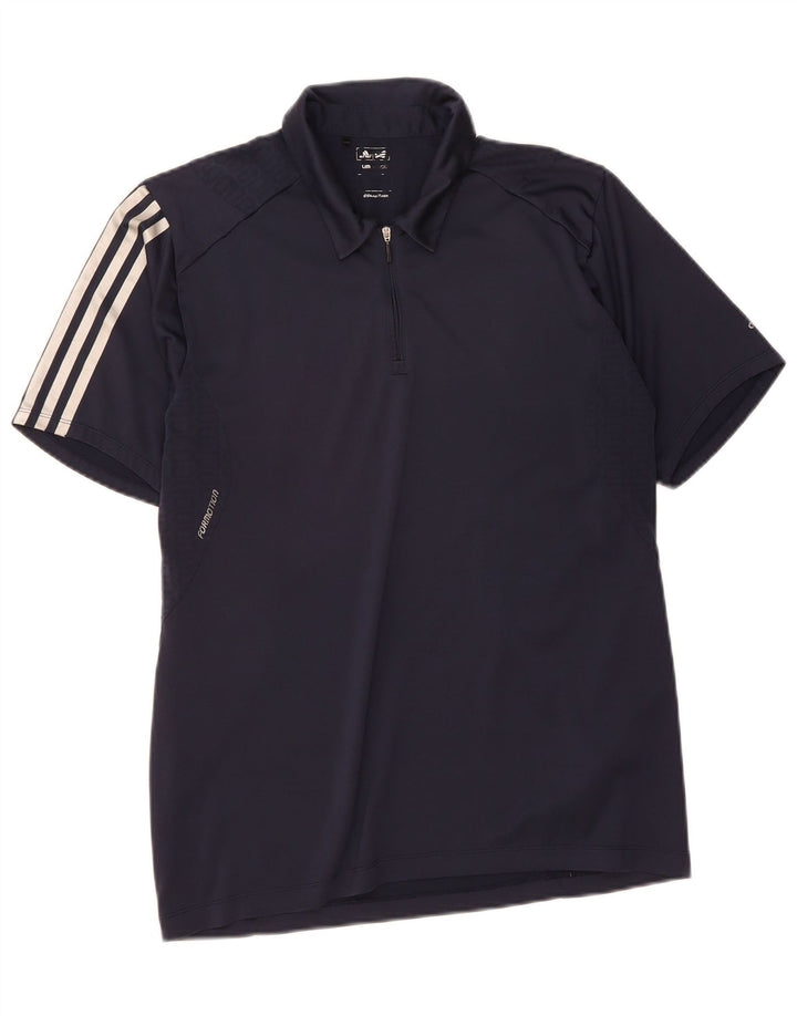 ADIDAS Mens Climacool Polo Shirt Medium Navy Blue