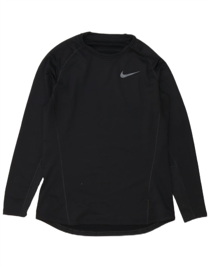 Nike Herre Dri Fit Top Langærmet Stor Sort Polyester