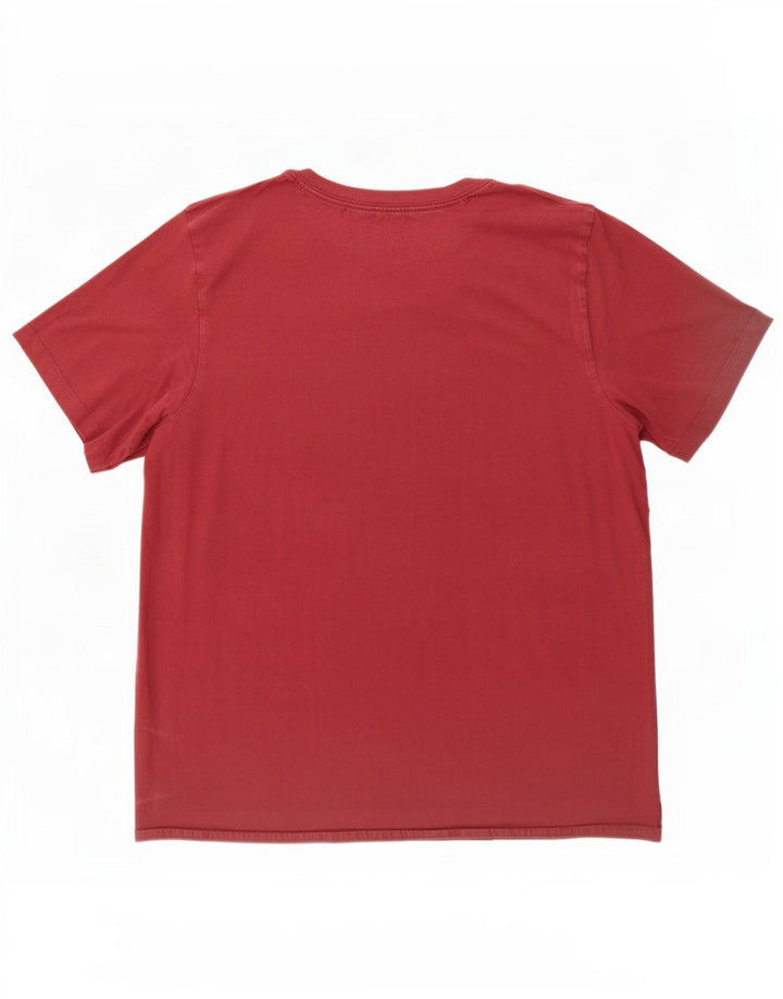 Jordan Herre T-shirt Top Stor rødbrun bomuld