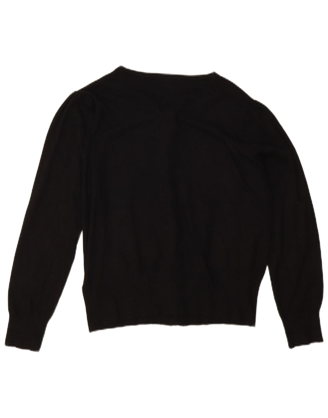 Marks & Spencer Dame Cardigan Sweater UK 14 Stor Sort Viscose