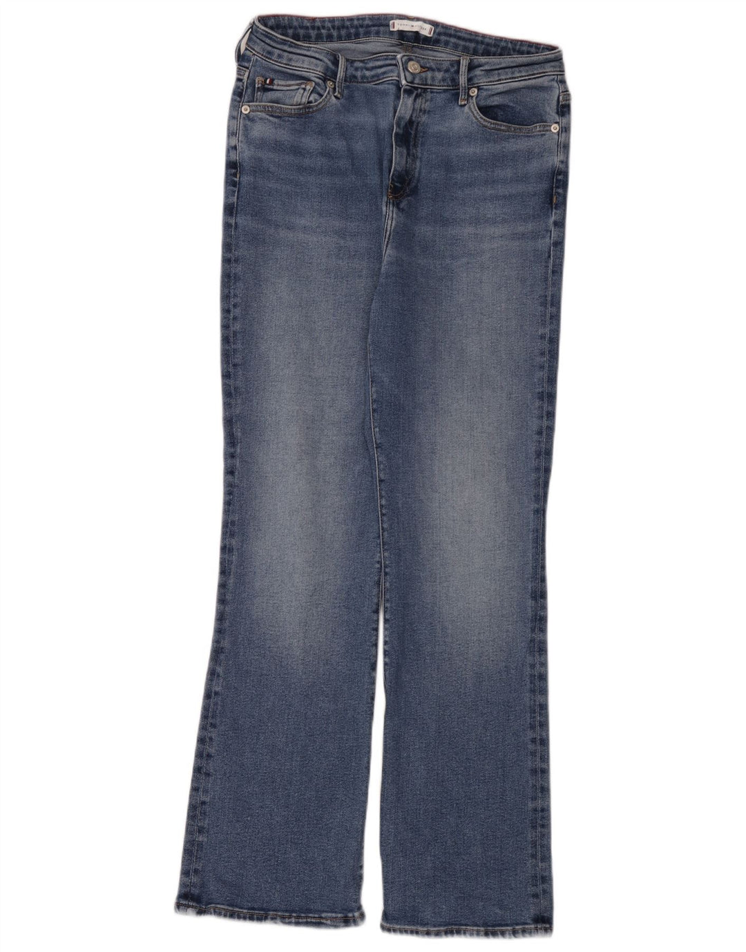 Tommy Hilfiger Dame Bootcut Jeans W32 L30 Blå