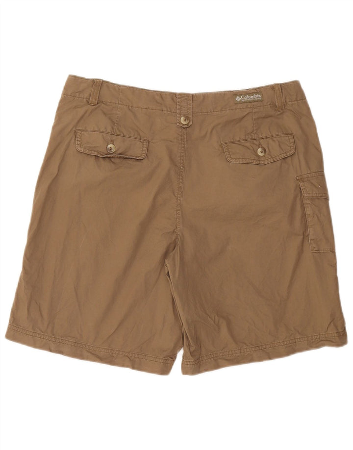 COLUMBIA Womens Cargo Shorts US 12 Large W32 Brown Cotton
