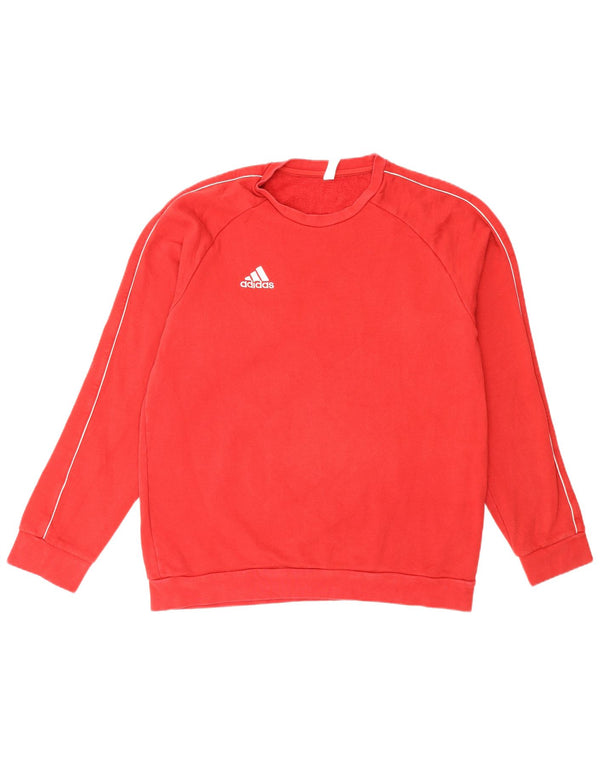 Adidas Sweatshirt til mænd, stor rød bomuld