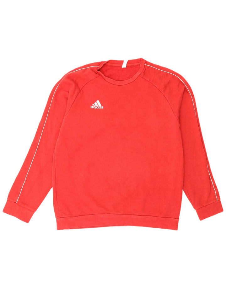 Adidas Sweatshirt til mænd, stor rød bomuld
