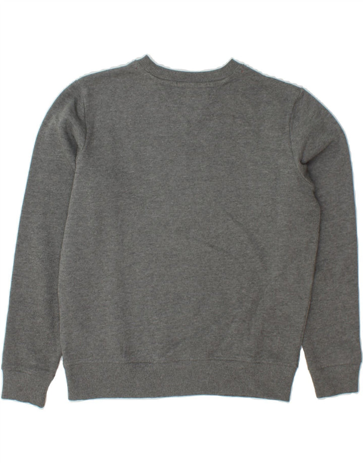 TOMMY HILFIGER Womens Graphic Sweatshirt Jumper UK 10 Small Grey Cotton Vintage Tommy Hilfiger and Second-Hand Tommy Hilfiger from Messina Hembry 