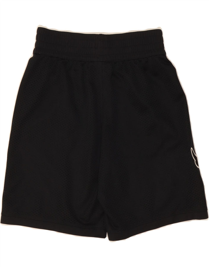 UNDER ARMOUR Boys Graphic Sport Shorts 9-10 Years Medium Black Polyester Vintage Under Armour and Second-Hand Under Armour from Messina Hembry 