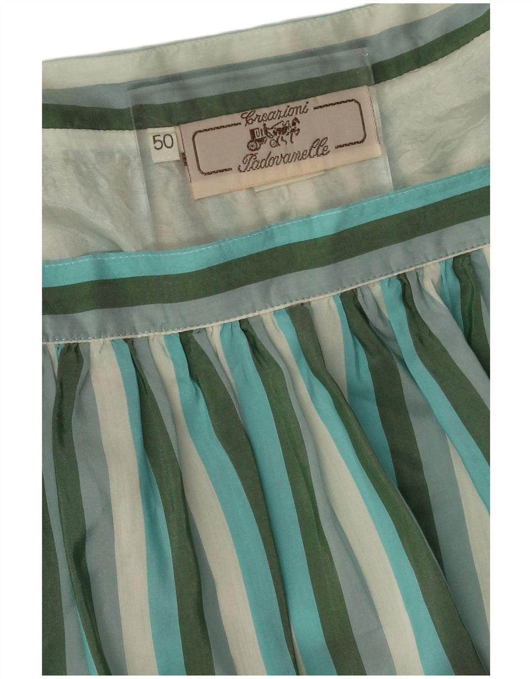 Padovanelle plisseret nederdel til kvinder W30 Medium flerfarvet stribet silke