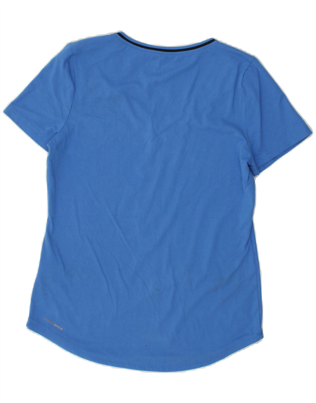 REEBOK Womens T-Shirt Top UK 12/14  Medium Blue Vintage Reebok and Second-Hand Reebok from Messina Hembry 