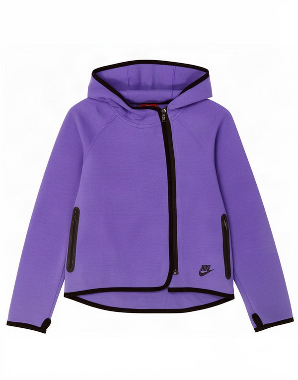 Nike hættetrøje med lynlås til piger 10-11 år Medium Lilla Bomuld