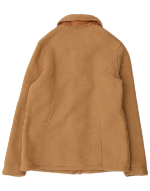 Marks & Spencer Dame Oversized Fleecejakke UK 10 Small Beige Polyester