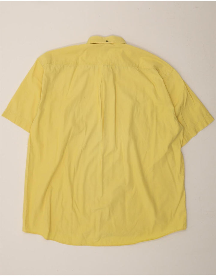 DORNBUSCH Mens Short Sleeve Shirt Size 43/44 XL Yellow Vintage Dornbusch and Second-Hand Dornbusch from Messina Hembry 