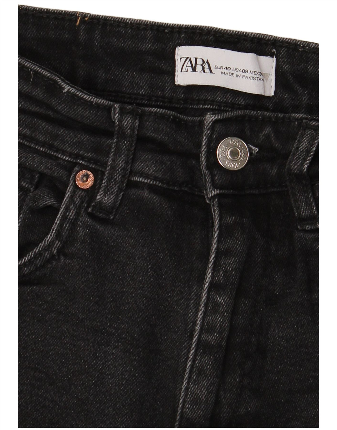Zara Dame Skinny Jeans EU 40 Medium W30 L26 Sort