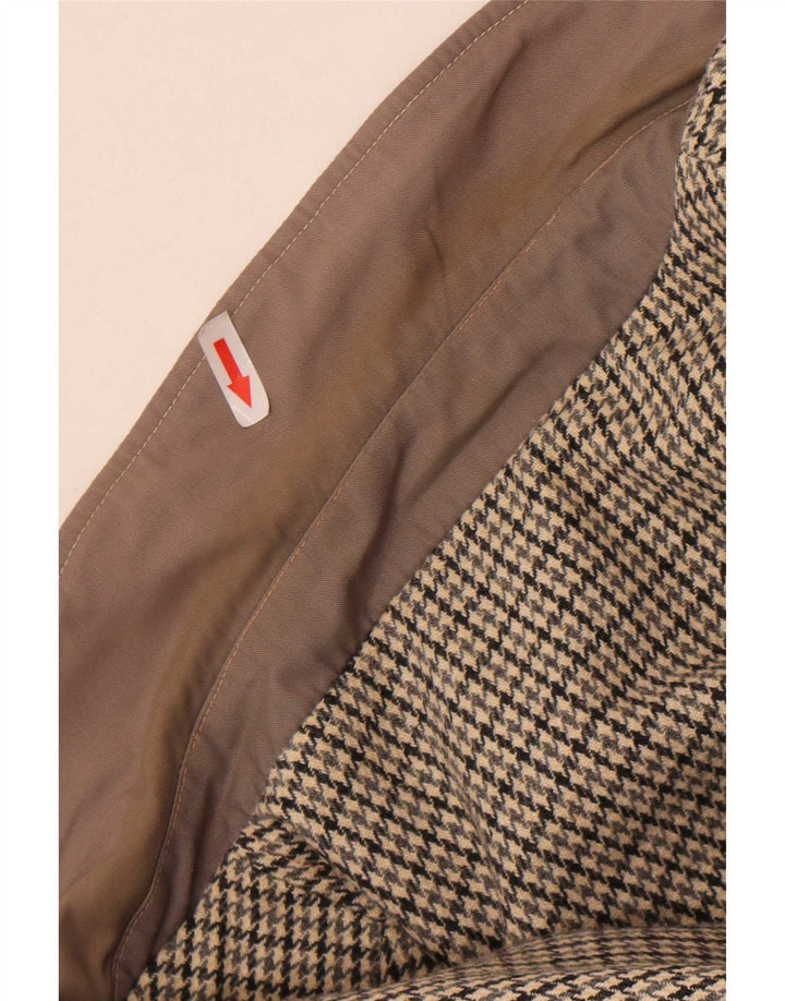 Vintage Womens Vendbar Overfrakke UK 16 Large Grey