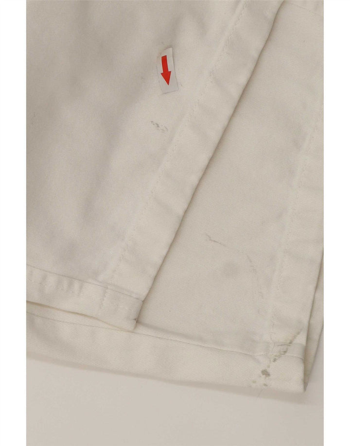 Zara Dame Straight Cargo Bukser EU 42 Large W32 L32 Hvid