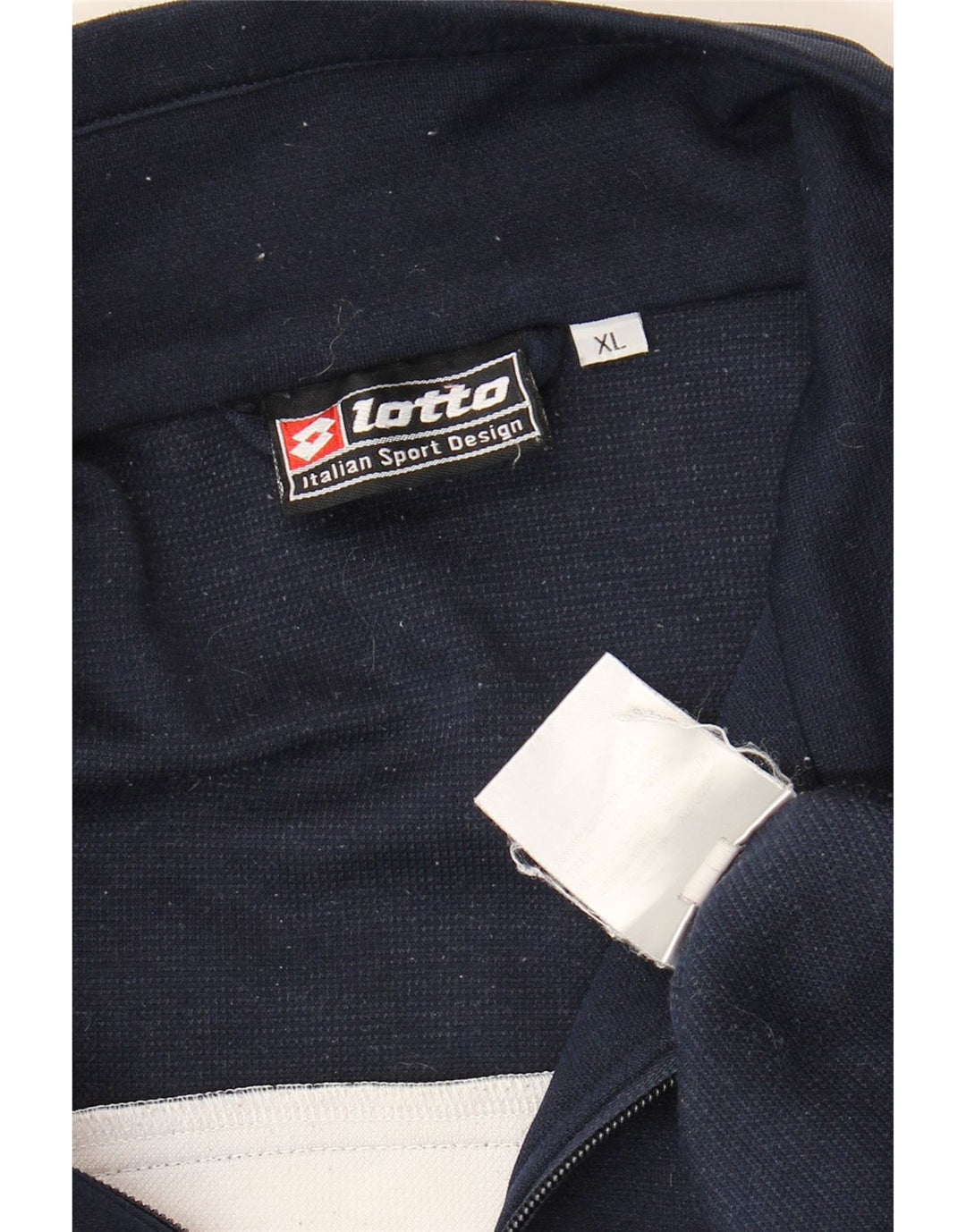 Lotto Herre Zip Neck Sweatshirt Jumper XL Navy Blue Polyester