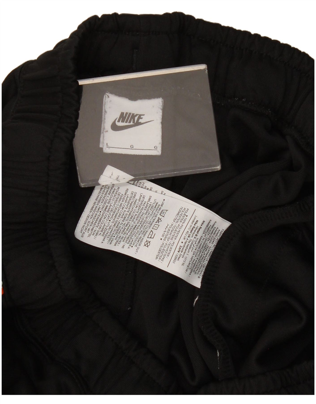 Nike Grafisk træningsdragtbukser til kvinder Joggers UK 16 Large Black Polyester
