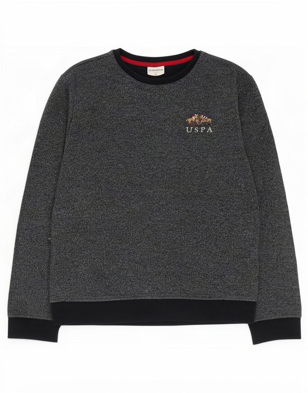 U.S. Polo Assn. Herre Sweatshirt Jumper Medium Navyblå Flecked Bomuld