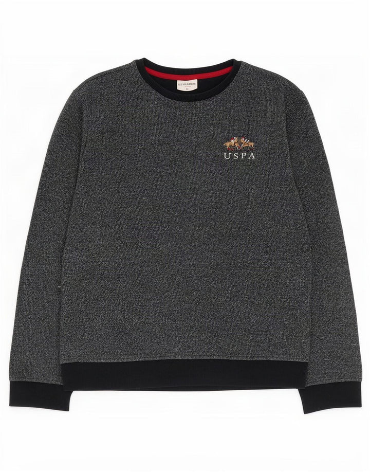 U.S. Polo Assn. Herre Sweatshirt Jumper Medium Navyblå Flecked Bomuld