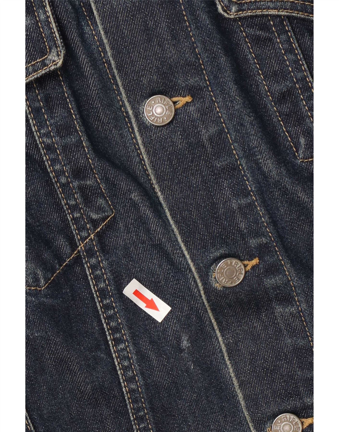 Rifle Dame denimjakke UK 14 Medium Navyblå Bomuld