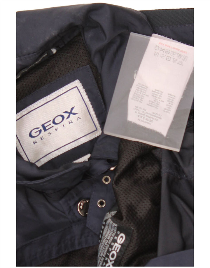 GEOX RESPIRA Herre Utility Jacket UK 36 Small Navy Blue Polyamide