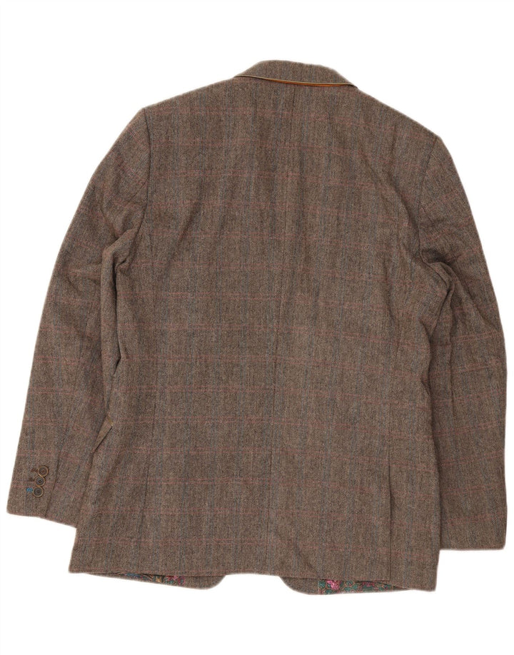 Ted Baker Herre Regular Fit Blazer Jacket UK 40 Large Brown Sildeben