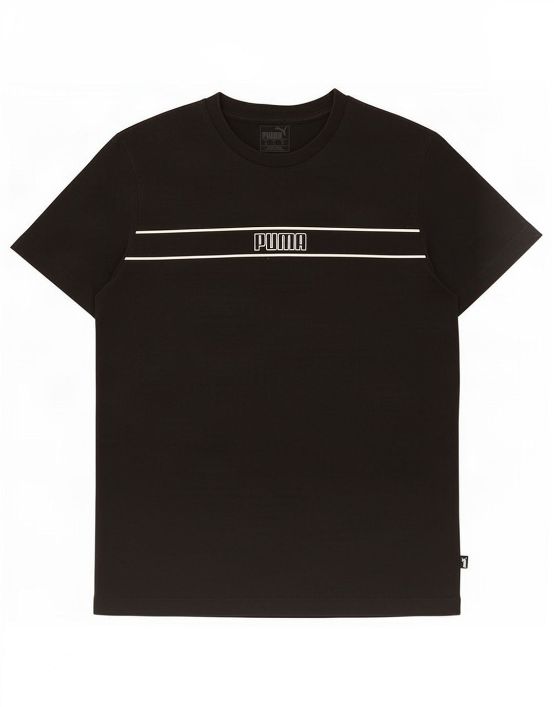 Puma Herre Grafisk T-Shirt Top Medium Sort