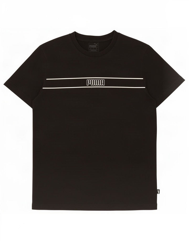 Puma Herre Grafisk T-Shirt Top Medium Sort
