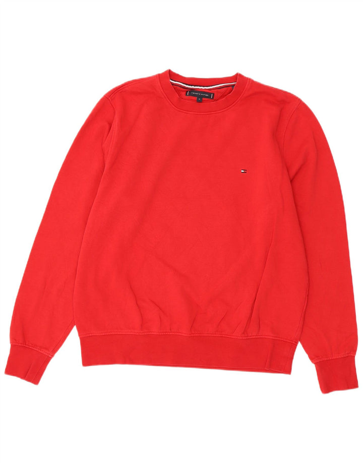 TOMMY HILFIGER Sweatshirt til mænd XL Rød Bomuld