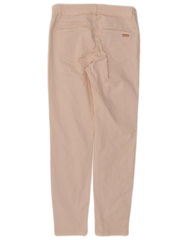 Esprit Dame Slim Fit Casual Bukser UK 10 Small W27 L27 Pink Cotton