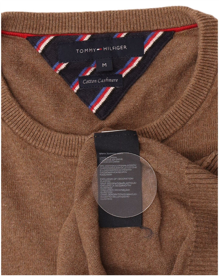 Tommy Hilfiger Herre Crew Neck Jumper Sweater Medium Brun Bomuld