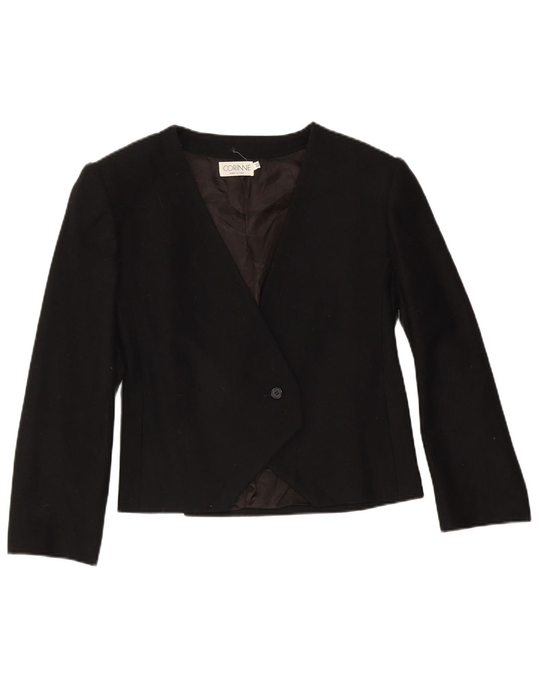 Vintage Dame 1 Knap Blazer Jakke IT 42 Medium Sort