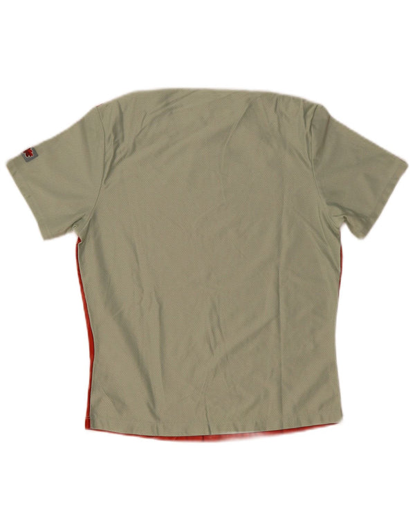 Nike grafisk T-shirt top til kvinder DK 10/12 Medium Rød Colourblock Polyester