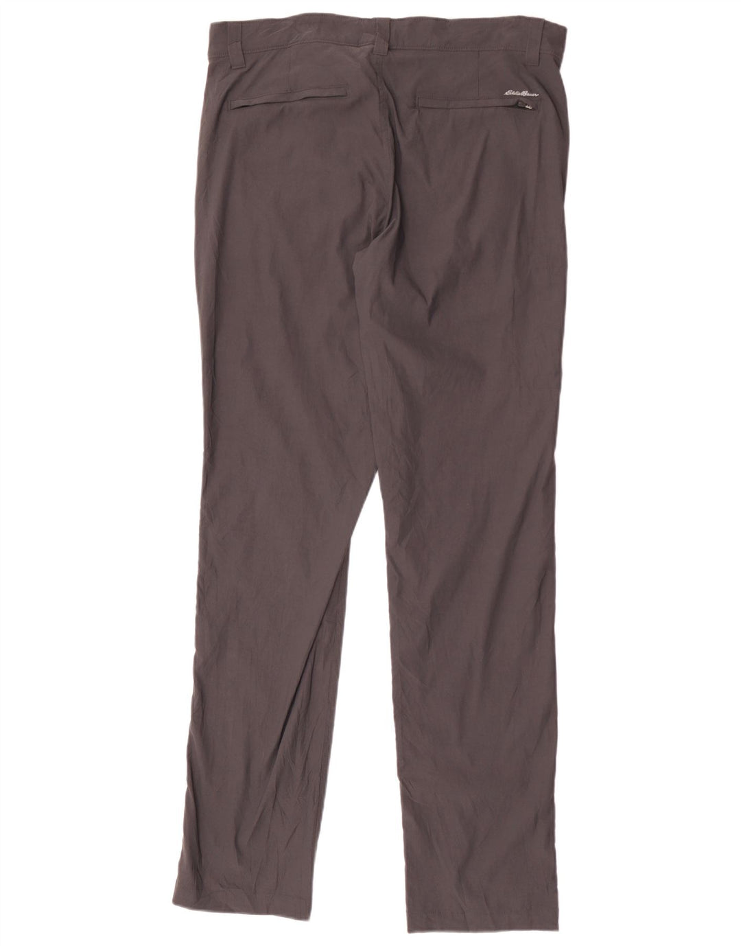 Eddie Bauer Straight Chino Bukser til mænd W34 L34 Grå Nylon