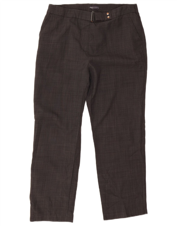 Marks & Spencer Lige Chinobukser til kvinder UK 14 Large W32 L26 Grå