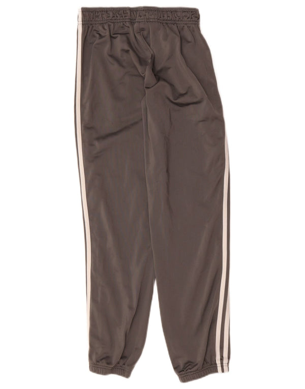 Adidas Drenge Træningsdragt Bukser Joggers 11-12 År Grå Polyester