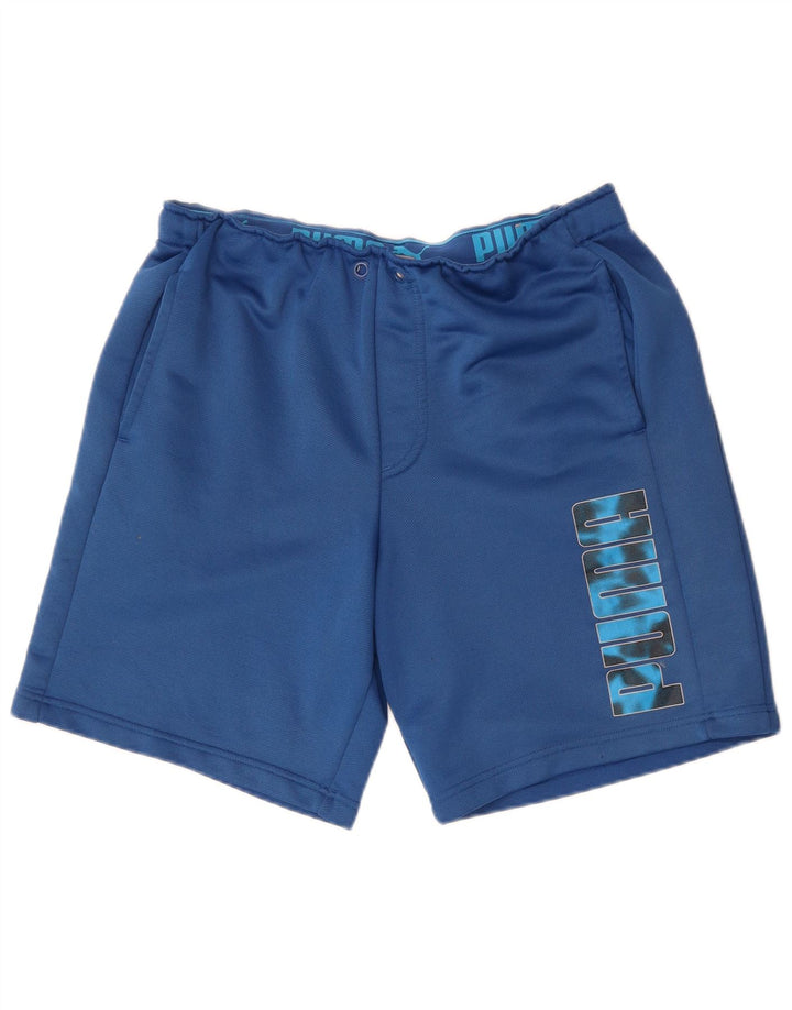 Puma Herre grafiske sportsshorts store blå