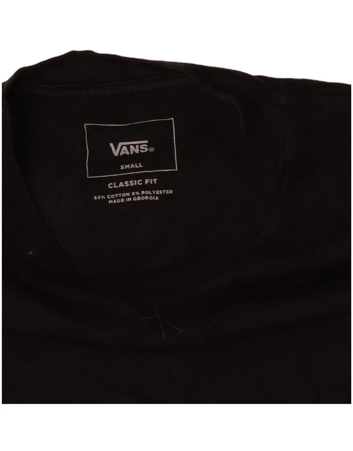 Vans Herre Classic Fit T-Shirt Top Lille Grå Colourblock Bomuld