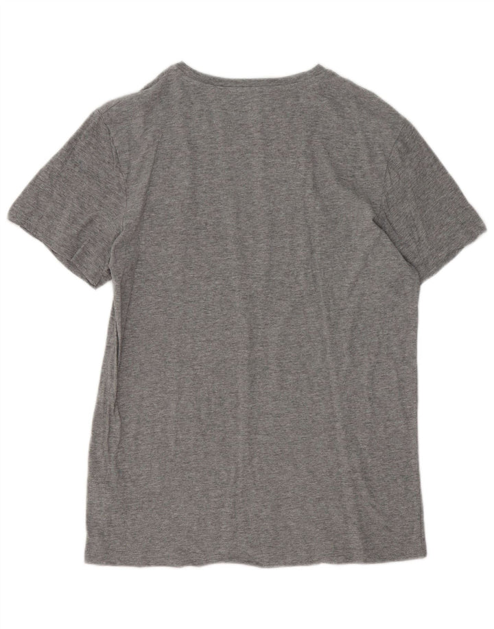 Jack & Jones Herre grafisk T-shirt Top Mellemgrå Flecked Bomuld
