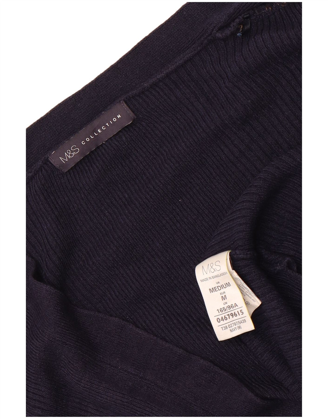 Marks & Spencer Dame Longline Cardigan Sweater UK 14 Medium Navy Blue