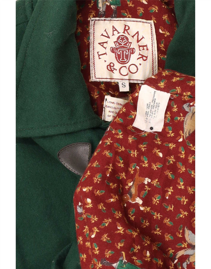 Tavarner Dame Oversized Duffle Jacket UK 10 Small Green Wool