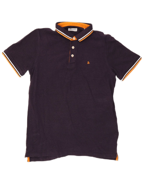 Jack & Jones herre poloskjorte stor lilla stribet bomuld