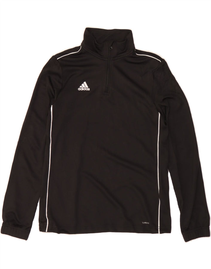 ADIDAS Womens Climalite Pullover Tracksuit Top UK 8/10 Small Black Vintage Adidas and Second-Hand Adidas from Messina Hembry 