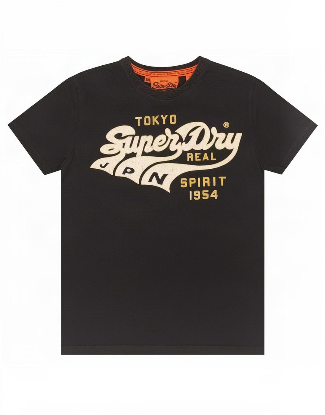 Superdry Herre grafisk T-shirt Top Medium Sort Bomuld