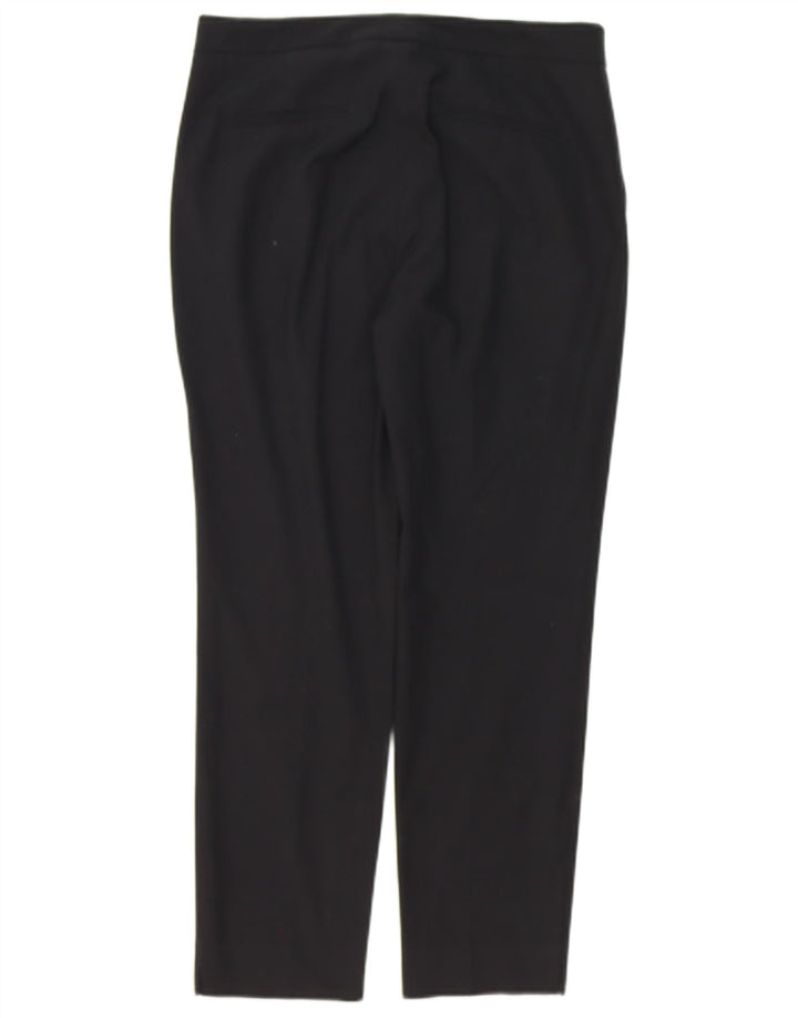 ZARA Womens Straight Chino Trousers EU 38 Small W28 L27 Black Polyester