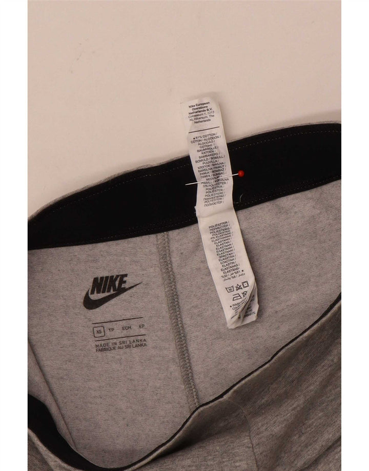 Nike Dame Leggings UK 6 XS Grå Bomuld