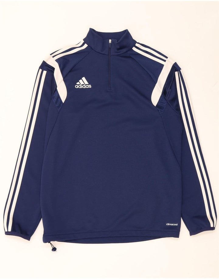 Adidas Herre Climacool Pullover Træningsdragt Top Medium Navy Blue Colourblock