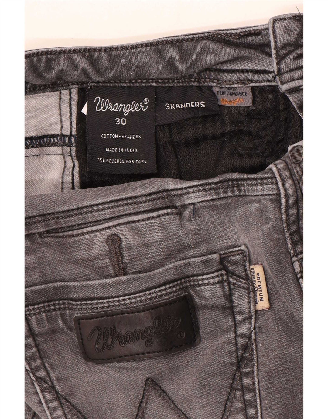 Wrangler Skanders Slim Jeans til kvinder W30 L31 Grå bomuld